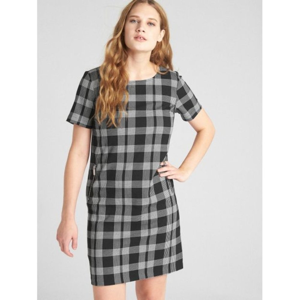 GAP Plaid Shift Dress - size XS